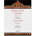 Gold Royal Stardom Attraction Invite Special Event Theme Paper