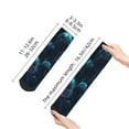 thumbnail image 4 of Pofeuu Ice blue light spot jellyfish Print 30cm Socks, Adult Running Hiking Socks for Youth and Adult, 4 of 7