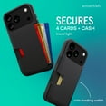 thumbnail image 2 of Smartish® iPhone 17 Pro Wallet Case - Wallet Slayer Vol. 1 [Slim + Protective] Credit Card Holder - Drop Tested Flip Hidden Card Slot Cover For Apple iPhone 17 Pro - Black Tie Affair, 2 of 9
