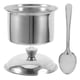 thumbnail image 3 of Tarro de condimentos de acero inoxidable con tapa y cuchara, recipiente hermético para especias para almacenamiento en la cocina, azucarero para café y té, tamaño S, 3 of 8