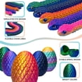 thumbnail image 2 of 5pcs 3D Printed Snake Egg Set Easter Articulated Basket Stuffed Mystery Egg Animal, 2 of 3