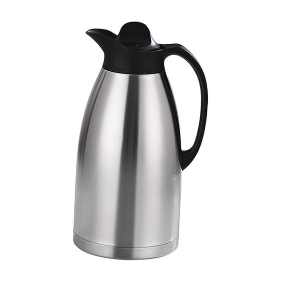 yotijay Stainless Steel Thermal Coffee Carafe Vacuum Kettle with Handle Drinks Water Jug 2L