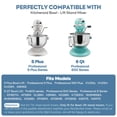 thumbnail image 4 of Gancho para amasar de acero inoxidable para batidora Kitchenaid 5Plus y 6QT, 4 of 7