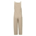 thumbnail image 4 of Jumpsuits for Women Casual Popular Women's Pants Solid Color Women's Casual Pants Overalls, 4 of 5