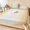 Light Brown, variant on Full Size Fitted Sheet Set - Slate Gray 3 Piece Bedding Sets 16" Deep Pocket Fitted Sheet with 2 Pillowcases, Vintage Ombre Solid Color Minimalist Farmhouse Brushed Microfiber Hotel Luxury Bed Sheets