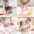 thumbnail image 6 of Extra Large 20x28 inch Silicone Baking Mat with Measurements, Nonstick Pastry Mat for Rolling Dough Cooking Mat Oven Mats Sheet Various Size for Baking Pizza Bread Cakes(20x28 inch, Red), 6 of 6