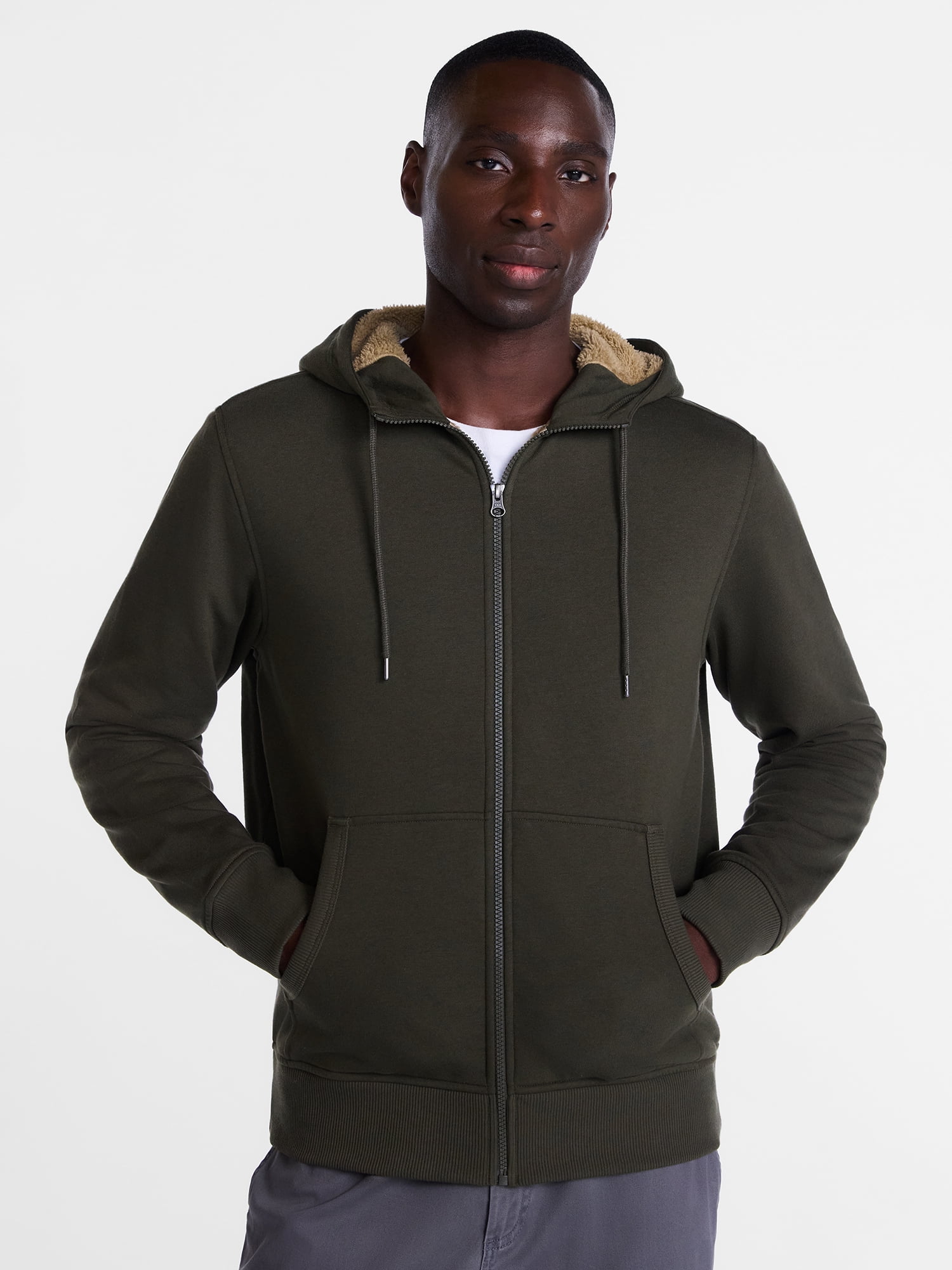 George Men's and Big Men's High Pile Fleece Hoodie, Sizes S-3XL