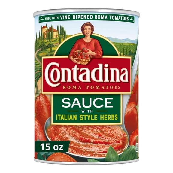 Contadina Tomato Sauce With Italian Herbs, 15 oz Can (Pack of 2)