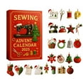 thumbnail image 2 of 2025 Sewing Advent Calendar A 24-day Christmas Countdown For Sewing Enthusiasts Handcrafted Sewing Gift Box Containing Sewing Tools, Buttons, Thread, And Embellishments, 2 of 9