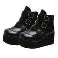 thumbnail image 4 of PAMINGONO 1 Pair Boots Ankle Black Color Rubber Sole For Night Dancing Party, 4 of 8