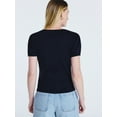 thumbnail image 3 of Free Assembly Women's Crewneck Top with Short Puff Sleeves, Sizes XS-XXL, 3 of 5