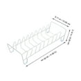 thumbnail image 3 of MEIBUTYUP White Kitchen Utensil Drying Rack with Modern Simple Design, Iron Frame with Spray Coating, 3 of 6