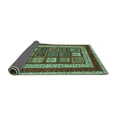 thumbnail image 2 of Ahgly Company Indoor Square Abstract Turquoise Blue Modern Area Rugs, 8' Square, 2 of 4