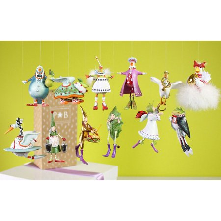 Patience Brewster MIni 12 days of Christmas Ornaments Set of 12