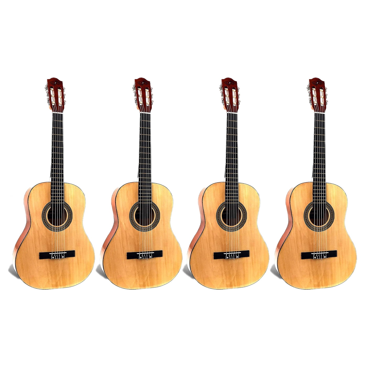 Pyle Junior Scale 6 String Beginner Classic Acoustic Guitar with Tuner (4 Pack) Walmart Canada