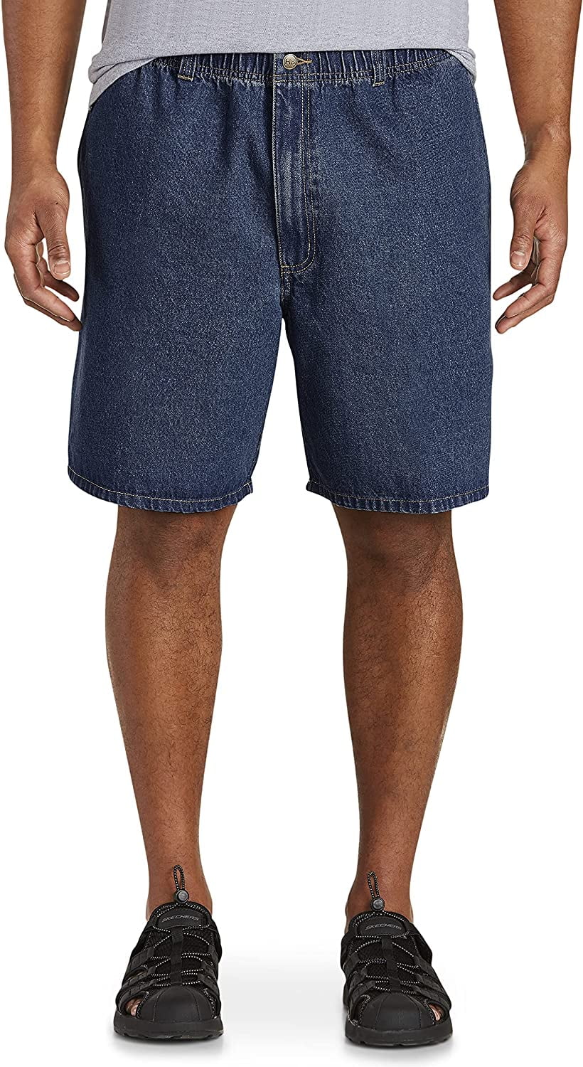 Harbor Bay by DXL Men's Big and Tall Denim Shorts, Dark Stonewash, 2XL