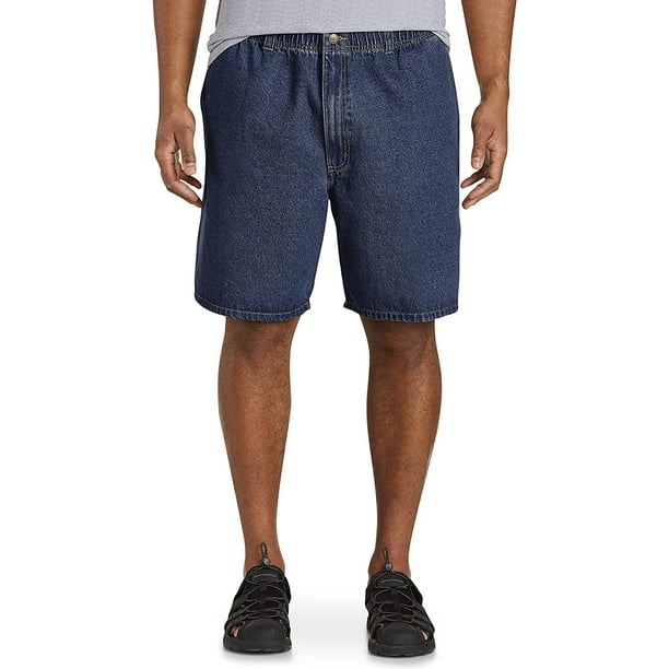 Harbor Bay By Dxl Mens Big And Tall Denim Shorts Dark Stonewash 2xl 8009