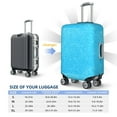 thumbnail image 5 of Picia Sky Blue Glitter Luggage Protector Cover Thicken Suitcase Protector Cover Fit 18-32 Inch Luggage-Large, 5 of 9