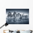 thumbnail image 1 of New York Manhattan Wall Mural by Wallmonkeys Peel and Stick Graphic (48 in W x 32 in H) WM49840, 1 of 4