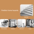 thumbnail image 2 of Valla de puerta resistente para niños con cerradura giratoria, valla de puerta para bebés para balcón, baño, escalera, 2 of 12