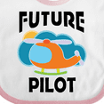 thumbnail image 4 of Inktastic Future Pilot Helicopter Boys or Girls Baby Bib, 4 of 4