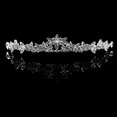 thumbnail image 3 of MasteelfCA Wedding Style Rhinestone Decor Bride Crown Hair Barrettes /Hairband /Hair Clip /Hair Loop (Sliver), 3 of 7