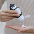 thumbnail image 3 of Ludlz 1/4PCS Leakproof Silicone Travel Bottles Accessories Set, Refillable Cute Penguin Travel Containers for Shampoo,Lotion Sunscreen ect. - TSA Approved & BPA Free, 3 of 8