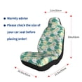 thumbnail image 5 of Cauagu Lotus Flower1 Print Car Seat Covers,Universal Automotive Seat Covers Car Seat Protectors Easy to Install Car Cover Car Accessories Auto rucks Van & SUV-2 PCS, 5 of 9