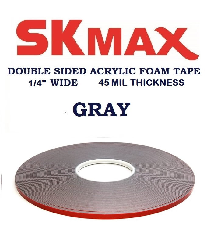 SKmax SUPER-X tape 1/4"X108' double sided acrylic foam automotive mounting Tape