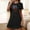 Black, variant on Elvqul Nightgowns for Women Under $10 Pajamas Dress for Women Black Short Sleeve Nightgowns