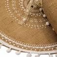 thumbnail image 4 of Dining Table Set of 4 Round White Ball Placemats Set of 4, Dining Winter Modern Beige Braided Dinner Boho Round Table and Placemats Autumn Circle Boho Runner Kitchen, 4 of 5