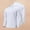 White, variant on COSFO Athletic Men Sweatshirts Long Sleeve Solid Pullover Mock Neck Shirts Loose Fit Casual Stretch Lightweight Tops for Men