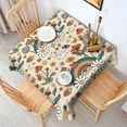 thumbnail image 2 of Red Mushroom Rainbow Light Pattern Square Tablecloth,Waterproof Square Table Cover,Wipeable Spillproof Washable Table Cover for Home Kitchen Party Decor 60"x60"(152x152cm), 2 of 6