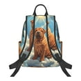 thumbnail image 2 of Naloa Sunshine Cloud Bulldog Print Lightweight DayBackpack Suitable for school, work, shopping, travel, etc., 2 of 5