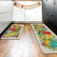 thumbnail image 6 of Hello Summer Popsicles Kitchen Rugs Set of 2, Tropical Palm Leaves Monstera Hibiscus Flower Kitchen Mats Decor, Seasonal Floor Door Mat Home Decorations -17x30 and 17x47 Inch, 6 of 6