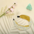 thumbnail image 6 of Unique Bargains 1 Pc Elegant Crossed Headbands for Women Yellow, 6 of 6
