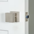 thumbnail image 3 of Viaggio Qadqad_Prv_238 Quadrato Solid Brass Privacy Door Knob Set - Nickel, 3 of 7