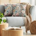 thumbnail image 5 of Ambesonne Leopard Print Throw Pillow Cover 2 Pack, Wild Springtime Bloom, 16", Blush Pale Brown Blue, 5 of 7