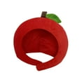 thumbnail image 2 of Tachiuwa Chapeau de Tête en Forme de Fruit pour Fête d'Anniversaire, Cadeau, Cosplay, Rouge, 2 of 9