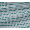 thumbnail image 4 of oneOone Cotton Jersey Turquoise Blue2 Fabric Argyle Check Sewing Material Print Fabric By The Yard 58 Inch Wide, 4 of 4