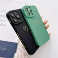 thumbnail image 5 of Compatible with iPhone 14 Pro 6.1 Inch Case, Luxury Love Heart Case with Side Pattern Soft Silicone Shockproof Full Camera Lens Cute Case for iPhone 14 Pro for Women Girl Black, 5 of 12