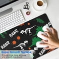 thumbnail image 4 of Long Mouse Pads for Desk,Black Rawr Dinosaur Skeleton Pattern Desk Mats on Top Of Desks, Desk Mouse Pad Extra Large with 3mm Non-Slip Base and Stitched Edge for Gaming,Office,Work,Home 31.5"x11.8", 4 of 6