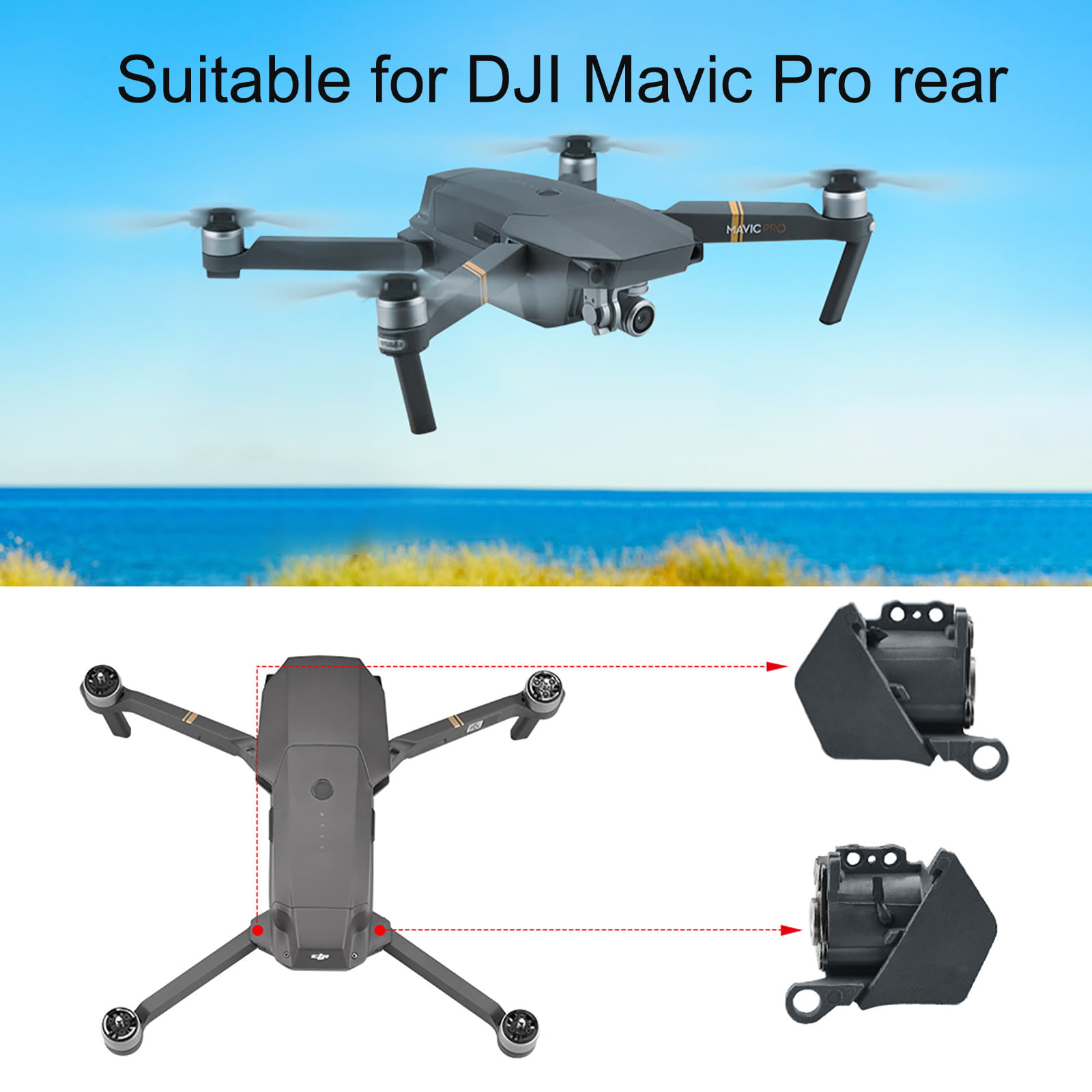 Flexible Rear Landing Gear Foot Leg Replacement Holder For DJI Mavic Pro Drone 
