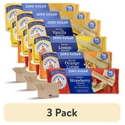 (3 pack) Sugar Free Wafers by Voortman Variety Pack | Vanilla, Orange, Lemon, Strawberry | 4 Pack