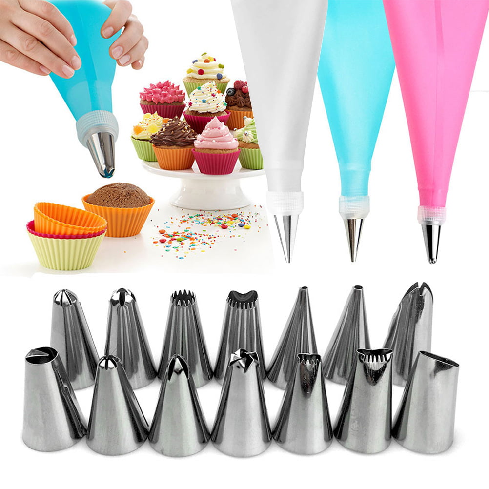 Cake Decoration Cream Pastry Bag Set Stainless Steel Confectionery Baking Tool 
