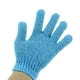 thumbnail image 4 of GOOHOCHY 1 par de guantes exfoliantes de baño, cinco dedos, guantes de exfoliación corporal, ducha de baño, sauna, guantes de limpieza para hombres y mujeres (azul), 4 of 7