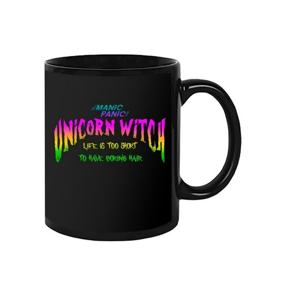 Rainbow Unicorn Witch Mug - Manic Panic Designs®,