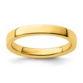 thumbnail image 1 of 925 Sterling Silver Gold Stackable Ring Smooth, 1 of 9