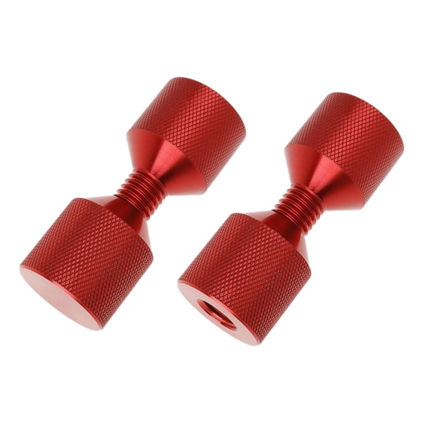 Juego de pasadores de dos orificios de 2 uds., 1-1/8 pulgadas, juego de pasadores de aluminio, juego de pasadores de alineación de brida para Rojo