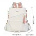 thumbnail image 2 of Boyscolos Travel Backpack Purse for Women, PU Leather Anti-theft Backpacks Casual Bag Fashion Ladies Multi Purpose Satchel Bags Pink One Size, 2 of 5